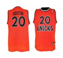 Nike New York Knicks -20 Allan Houston Orange Throwback Stitched NBA Jersey
