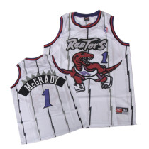 Toronto Raptors -1 Tracy McGrady White Swingman Stitched NBA Jersey