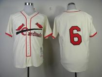 Mitchell And Ness St Louis Cardinals #6 Stan Musial Cream Stitched MLB Throwback Jersey