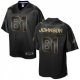 Nike Detroit Lions -81 Calvin Johnson Pro Line Black Gold Collection Stitched NFL Game Jersey