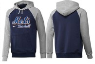 New York Mets Pullover Hoodie Dark Blue Grey