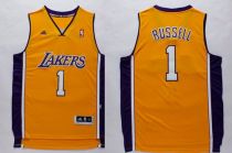 Los Angeles Lakers -1 D Angelo Russell Yellow Stitched NBA Jersey