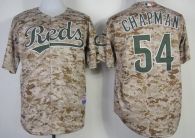 Cincinnati Reds -54 Aroldis Chapman Camo Alternate Cool Base Stitched MLB Jersey