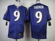 Nike Ravens -9 Justin Tucker Purple Team Color Men's Stitched NFL New Elite Jersey