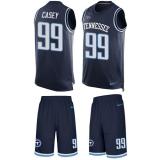Titans -99 Jurrell Casey Navy Blue Alternate Stitched NFL Limited Tank Top Suit Jersey