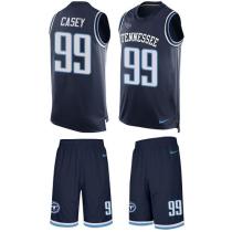 Titans -99 Jurrell Casey Navy Blue Alternate Stitched NFL Limited Tank Top Suit Jersey