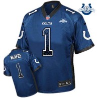 Nike Indianapolis Colts #1 Pat McAfee Royal Blue Team Color With 30TH Seasons Patch Men's Stitched N
