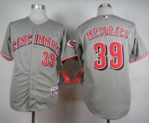 Cincinnati Reds -39 Devin Mesoraco Grey Cool Base Stitched MLB Jersey