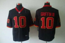 Nike Redskins -10 Robert Griffin III Black Stitched NFL Game Jersey