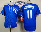 Kansas City Royals -11 Jeremy Guthrie Light Blue Alternate 2 Cool Base W 2014 World Series Patch Sti