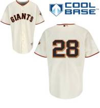 San Francisco Giants #28 Buster Posey Cream Cool Base Stitched MLB Jersey