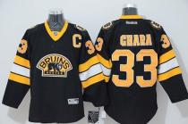 Boston Bruins -33 Chara Stitched Black Third NHL Jersey