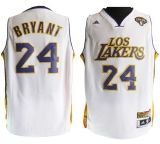 Latin Nights Los Angeles Lakers -24 Kobe Bryant White Stitched NBA Jersey