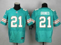 Nike Miami Dolphins -21 Brent Grimes Aqua Green Alternate Stitched NFL Elite Jersey