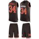 Browns -34 Isaiah Crowell Brown Team Color Stitched NFL Limited Tank Top Suit Jersey