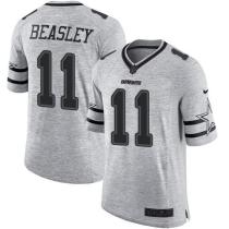 Nike Cowboys -11 Cole Beasley Gray Stitched NFL Limited Gridiron Gray II Jersey