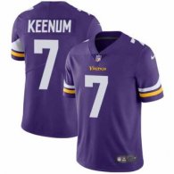 Minnesota Vikings -7 Case Keenum Purple Team Color Nike NFL Vapor Untouchable Limited Jersey