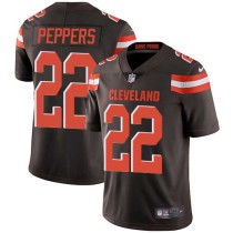 Nike Browns -22 Jabrill Peppers Brown Team Color Stitched NFL Vapor Untouchable Limited Jersey