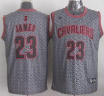 Cleveland Cavaliers -23 LeBron James Grey Static Fashion Stitched NBA Jersey