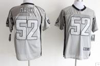 Nike Oakland Raiders #52 Khalil Mack Grey Shadow Men's Stitched NFL Elite Jersey