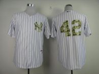 New York Yankees -42 Mariano Rivera White USMC Cool Base Stitched MLB Jersey