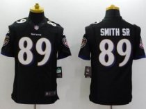 Nike Baltimore Ravens -89 Steve Smith Black Alternate NFL New Limited Jersey