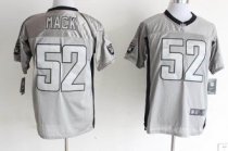 Nike Oakland Raiders -52 Khalil Mack Grey Shadow NFL Elite Jersey