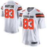 Nike Cleveland Browns -83 Brian Hartline White Men's Stitched NFL New Elite Jersey