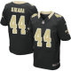Nike New Orleans Saints -44 Hau oli Kikaha Black Team Color Stitched NFL Elite Jersey