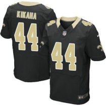 Nike New Orleans Saints -44 Hau oli Kikaha Black Team Color Stitched NFL Elite Jersey