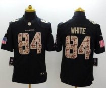 Nike Atlanta Falcons 84 Roddy White Black NFL Limited Salute to Service jersey