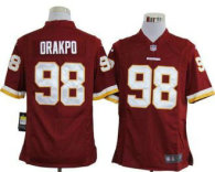 Nike Redskins -98 Brian Orakpo Burgundy Red Team Color Stitched NFL Game Jersey
