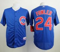 Chicago Cubs -24 Dexter Fowler Blue Alternate Cool Base Stitched MLB Jersey
