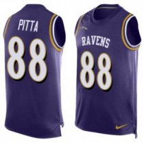Nike Ravens -88 Dennis Pitta Purple Team Color Men Stitched NFL Limited Tank Top Jersey
