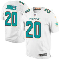 Nike Dolphins -20 Reshad Jones White Stitched NFL New Elite Jersey