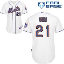 New York Mets -21 Lucas Duda White Cool Base Stitched MLB Jersey