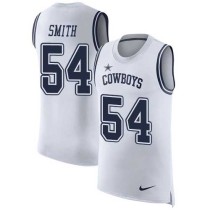 Nike Cowboys -54 Jaylon Smith White Stitched NFL Limited Rush Tank Top Jersey