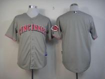 Cincinnati Reds Blank Grey Cool Base Stitched MLB Jersey