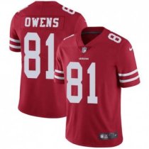 Nike 49ers -81 Terrell Owens Red Team Color Stitched NFL Vapor Untouchable Limited Jersey