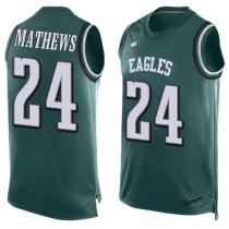 Nike Eagles -24 Ryan Mathews Midnight Green Team Color Stitched NFL Limited Tank Top Jersey