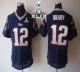 Nike New England Patriots -12 Tom Brady Navy Blue Team Color Super Bowl XLIX Mens Stitched NFL Elite