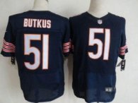Nike Bears -51 Dick Butkus Navy Blue Team Color Stitched NFL Elite Jersey