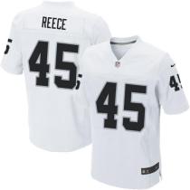 Nike Oakland Raiders #45 Marcel Reece White Men's Stitched NFL Elite Jersey