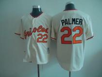 Mitchell And Ness Baltimore Orioles #22 Jim Palmer Cream Throwback Stitched MLB Jersey