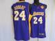 Los Angeles Lakers -24 Kobe Bryant Stitched Purple Final Patch NBA Jersey