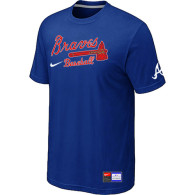 Atlanta Braves Blue Nike Short Sleeve Practice T-Shirt
