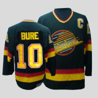 Vancouver Canucks -10 Pavel Bure CCM Throwback Stitched Black NHL Jersey