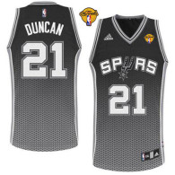 San Antonio Spurs -21 Tim Duncan Black Resonate Fashion Swingman Finals Patch Stitched NBA Jersey