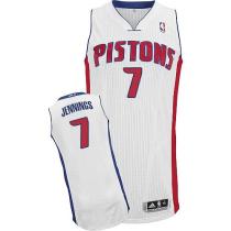 Revolution 30 Detroit Pistons -7 Brandon Jennings White Stitched NBA Jersey