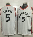 Toronto Raptors -5 DeMarre Carroll White Stitched NBA Jersey